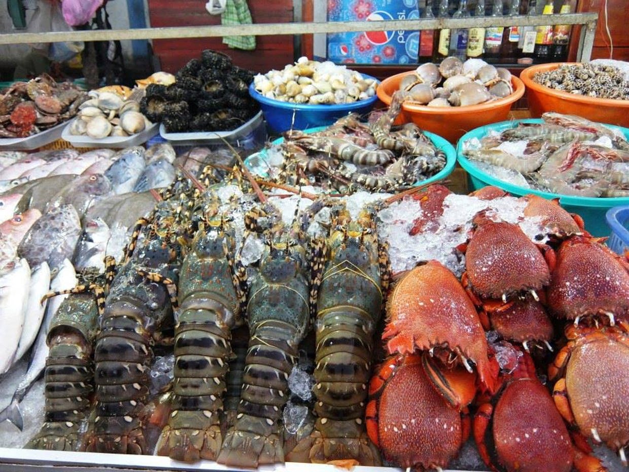 Фукуок рынок морепродукты